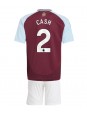 Aston Villa Matty Cash #2 Hjemmedraktsett Barn 2024-25 Korte ermer (+ bukser)